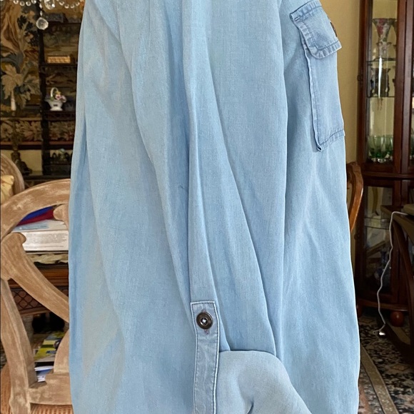 Charter Club Long Jean Shirt Easy Wear Pockets NWT - Picture 4 of 9